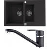 Set Alveus (dřez Cadit 70 Black 91 + baterie Nina Black 91) SETA22056