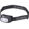 EXTOL LIGHT 43181 Čelovka 5W CREE XPG + 2x červená LED,1Ah LiPo akumulátor, max.dosvit 40m