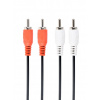 Kábel Cablexpert 2 x cinch 2 x cinch audio 1.8 m čierny