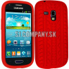Silikónový obal Samsung Galaxy S III Mini – Tire – červená