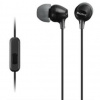 Slúchadlá do uší s mikrofónom SONY MDR-EX15AP, handsfree, čierne