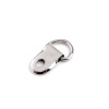 Sedlársky prievlak / polokrúžok na kabelky šírka 10 mm - nikel (10 ks)