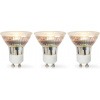 Nedis LED svietidlo GU10 | Spot | 4,5 W | 345 lm | 2700 K | Varm Vit | Retrostil | 3 st.