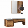 VidaXL Sada nábytku do predsiene Old Wood Engineered Wood 3329171