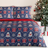 EUROFIRANY VIANOČNÉ RENFORCÉ OBLIEČKY MERRY 200X220 CM, 2KS 70X80 CM VZOROVANÉ