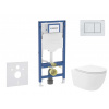 GEBERIT - Duofix Set předstěnové instalace, klozetu Oudee Vortex a sedátka softclose, tlačítko Sigma30, bílá/bílá mat SANI11CA3189B