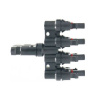 TIPA Konektor pre solárne panely MC4 rozbočenie 1x konektor, 4x zdierka