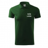 Polokošeľa pánska hladká 202 s LOGOM Farba: flaškovo zelená, Veľkosť: L