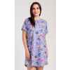 Vienetta Dámska nočná košeľa s krátkym rukávom Betty Farba: Modrá, Veľkosť: 4XL