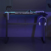 zahrada-XL Herný stôl LED s nohami v tvare Z čierny 110x60x75 cm 325420