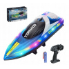 MOTORKA LOĎ LED DIAĽKOVO OVLÁDANÁ RC SO SVETLAMI SPEED BOAT