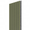 VZORKA - WALL CONCEPT akustický panel Oliva, sivý filc + MDF, 240x135x21 mm