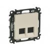 LEGRAND VALENA LIFE zásuvka 2xRJ45 Cat.6 STP béžová 753247