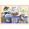 GOKI Drevené puzzle Arktické zvieratá 24 dielikov