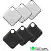 Smart tracker FIXED Tag s podporou Find My, 6 ks, 3x černý + 3x bílý FIXTAG-6PACK-BKWH