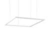 LED luster ORACLE SLIM SP D70 SQUARE, 3000k, 4350lm, biela farba | Ideal Lux