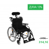 Rehafund Rf-3 Cruiser Active Z invalidný vozík s opierkou hlavy 48cm čierny