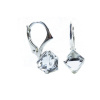 Náušnice Swarovski elements kocky 6 mm číre CRYSTAL