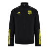 adidas Olympique Lyonnais Presentation Jacket 2023 2024 Adults Black S