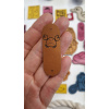 Koženkový štítok na lem Krabík Materiál/farba: LASER korok