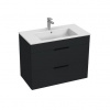 Jika Skrinka Cube s umývadlom 80 cm, antracitový mat H4537621763521
