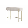 BOGART Toaletný stolík Malmi 100 cm so zásuvkami FARBA: kašmírová / zlaté nožičky s nožičkami