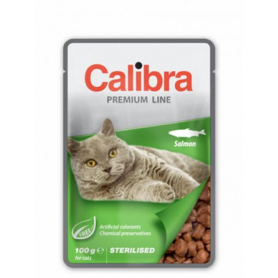 Calibra Cat kapsa Premium Sterilised Salmon 100 g