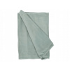 PLYŠOVÁ DEKA POLYESTER SVETLOZELENÁ 130 X 160 CM NA DOMÁCE POUŽITIE
