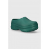 Šľapky adidas Originals Adifom Stan Mule W dámske, zelená farba, na platforme, IE0481