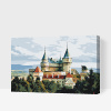 Vymalujsisam.sk Maľovanie podľa čísiel - Bojnický hrad Veľkosť: 40x60cm, Rám: Na plastovej doske