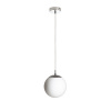 RENDL LUNA 20 závesná opálové sklo/chróm 230V LED E27 11W