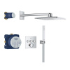 GROHE Precision SmartControl - Podomietkový sprchový systém s Vitalio SmartActive 310 Cube, chróm 34875000