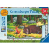 RAVENSBURGER Puzzle Gruffalo a zvieratá v lese 2x12 dielikov