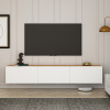 Casarredo West závěsný TV stolek, bílá / borovice Atlantik