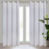 Eurofirany Záves 140x250 cm oxford bielo-zlatý na kovové krúžky EVI