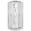 ARTTEC BRILIANT 90 x 90 cm - Masážny sprchový box model 5 z činčilového skla PAN04356