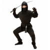 Kostým ninja čierny japonský nindža, veľkosť 140