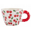 Šálka Čerešne 300 ml porcelánová s ozdobným uchom na kávu Altom Design