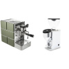 Stone Espresso Mine Green + Rocket Espresso FAUSTINO 3.1, chrome