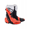 Topánky SUPERTECH R VENTED, ALPINESTARS (čierna/biela/červená fluo, perforovaná obšívka) 2023 42