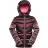 Alpine Pro Grollo Detská ultraľahká bunda KJCD337 pink cosmos 152-158