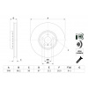 BOSCH Brzdový kotúč 0986479F59