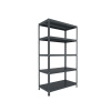 Skrutkovaný regál policový Biedrax 75 x 100 x 150 cm, antracitový, 5 políc, nosnosť 150 kg na policu