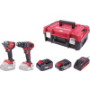 Set Worcraft XCUBE031 ShareSYS Toolbox, uťahovák 450 Nm, skrutkovač 50 Nm, 1x 2.0 Ah akumulátor + 1x 4.0 Ah akumulátor, 1x nabíjačka