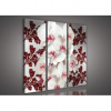 Obraz na plátne viacdielny - OB3143 - Biela orchidea červený vzor 90cm x 80cm - S6