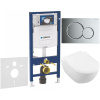 GEBERIT Duofix súprava 5v1 - inštalačný modul, závesné WC s DirectFlush a Softclose WC sedadlo VILLEROY & BOCH Subway 2.0, tlačidlo Sigma01 Round, 115.770.21.5 (lesklý chróm), 111.300.00.5 NI2