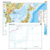 Japonsko a Kórea + slepá mapa DUO (160x120 cm)