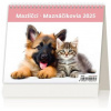 Stolový kalendár riadkový - MiniMax Maznáčikovia 2025