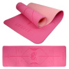 Lifefit Podložka Yoga MAT Lotos Duo 183x58x0 6cm ružová