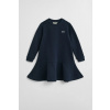 ŠATY GANT SCRIPT JERSEY DRESS EVENING BLUE